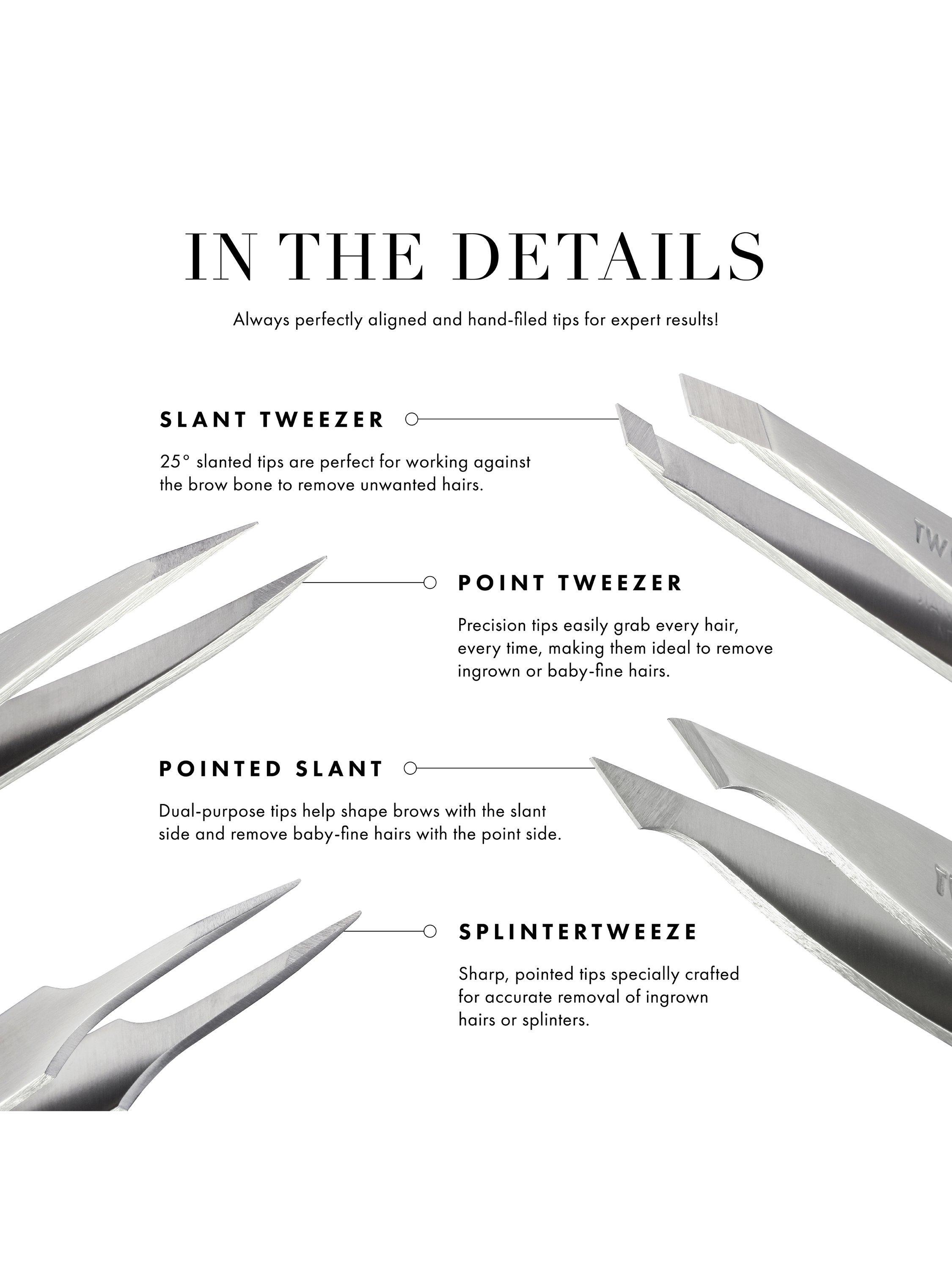 Product image 4 of 10, which shows Tweezerman Petite Tweeze Set, Rose Gold