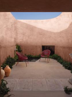 John Lewis Salsa Garden Chair, Set of 2 - view 2, Burnt Umber