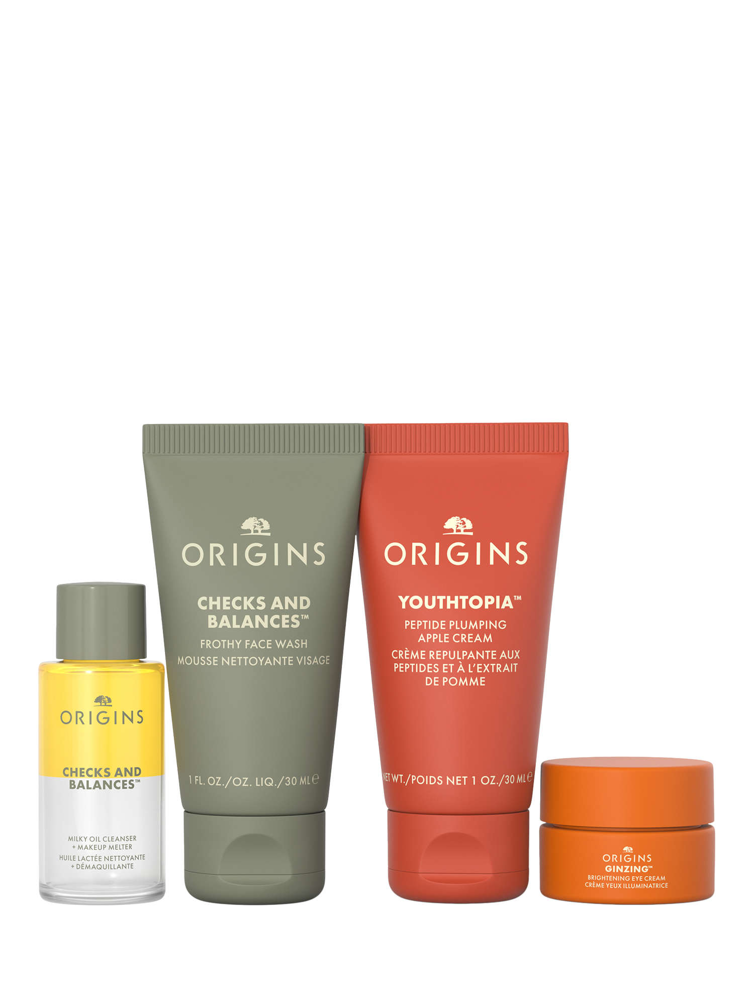 Product image 2 of 3, which shows Origins Cleanse & Glow Essentials Skincare Gift Set