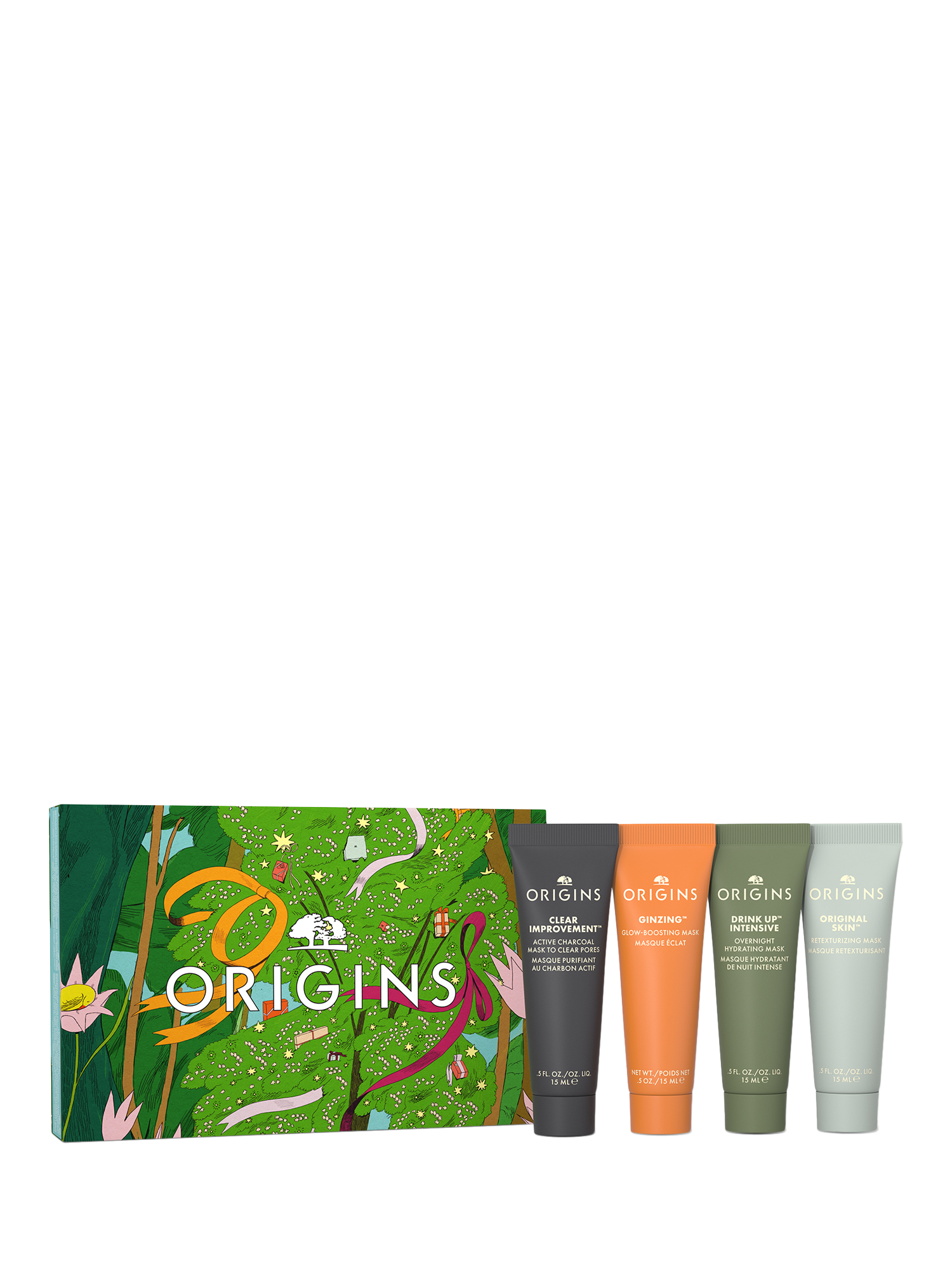 Product image 1 of 3, which shows Origins Multi-Maskers Four Mini Masking Essentials Skincare Gift Set