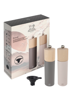 Peugeot Boreal Salt & Pepper Mill Set, Grey/Rose - view 2, Grey And Rose