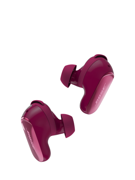 Bose QuietComfort Ultra Earbuds (2nd Gen) True Wireless Bluetooth In-Ear Headphones with Noise Cancellation, Black, Plum