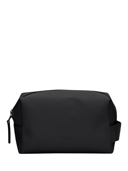 Rains Small Zipped Wash Bag, 3L, 01 Black