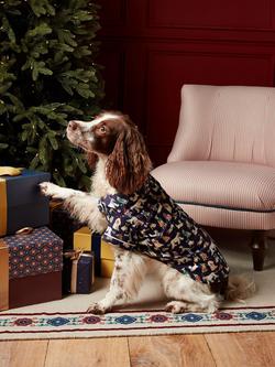 Joules Festive Dog Pyjamas, Multi Multi, Medium, Multi Multi