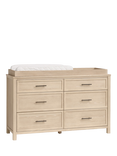 Pottery Barn Kids Camden 6 Drawer Chest with Changing Table Top, Sandstone