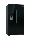 Bosch Series 6 KAD93ABEP Freestanding 65/35 American Style Fridge Freezer, Black