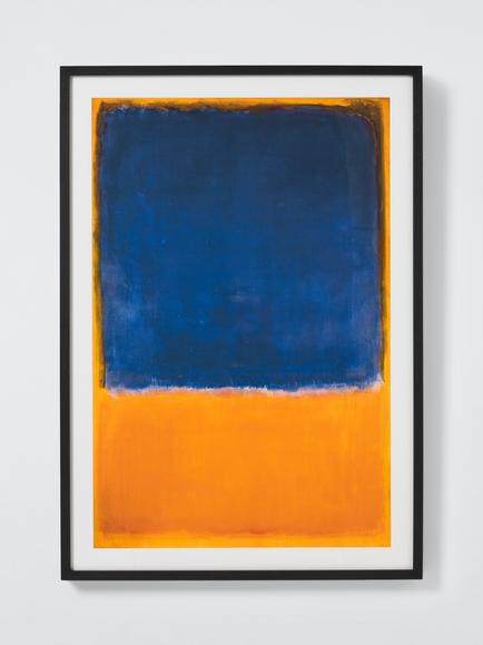 John Lewis Mark Rothko 'Untitled, 1950' Framed Print & Mount, 104 x 73.5cm, Blue/Orange, Multi