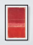 John Lewis Mark Rothko 'Untitled Red, c.1956' Framed Print & Mount, 88.5 x 58.5cm, Red