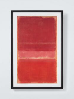 John Lewis Mark Rothko 'Untitled Red, c.1956' Framed Print & Mount, 88.5 x 58.5cm, Red, Red