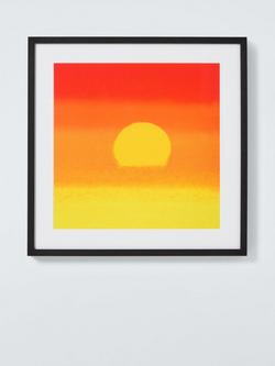 John Lewis Andy Warhol 'Sunset (Orange and Yellow), 1972' Framed Print & Mount, 52.5 x 52.5cm, Orange