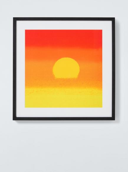 John Lewis Andy Warhol 'Sunset (Orange and Yellow), 1972' Framed Print & Mount, 52.5 x 52.5cm, Orange