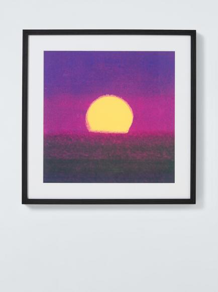 John Lewis Andy Warhol 'Sunset (Purple), 1972' Framed Print & Mount, 52.5 x 52.5cm, Purple