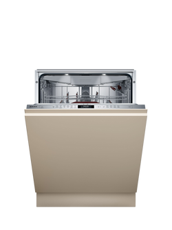 Neff N70 S197YCX05G Fully Integrated Dishwasher, White, Silver/White