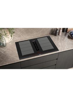 Siemens iQ700 EX875LX67E Vented Flex Zone Induction Hob, Black - view 2, Black