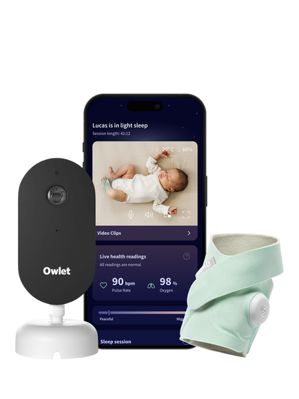 Owlet Dream Duo Sock & Dream Sight Baby Monitor, Mint, Mint