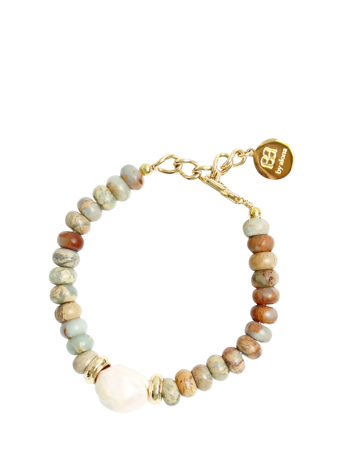 Product image 1 of 3, which shows By Alona Lottie Bangle, Multi/Gold