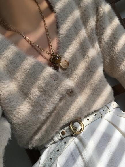 By Alona Freya Tiger's Eye Heart Pendant Necklace, Gold - view 2, Gold/Tiger Eye