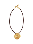 By Alona Odessa Pendant Necklace, Brown/Gold