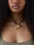 By Alona Odessa Pendant Necklace, Brown/Gold