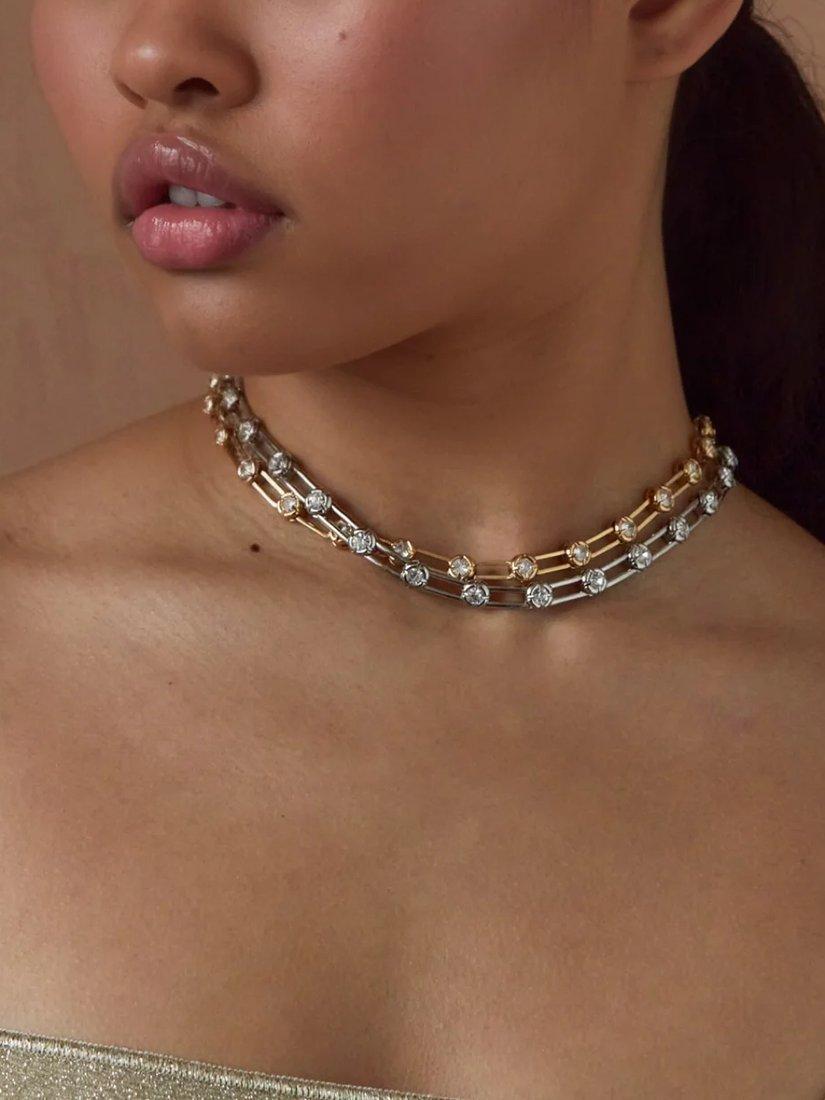 Product image 2 of 4, which shows By Alona Olympia Necklace, Silver