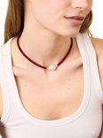 By Alona Verity Necklace, Red/Gold