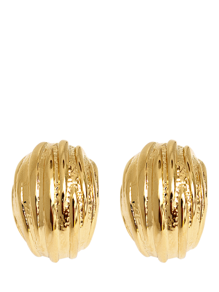 By Alona Athena Demi Hoop Clip Earrings, Gold
