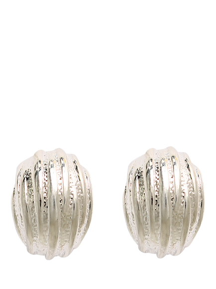 By Alona Athena Demi Hoop Clip Earrings, Silver