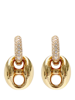 By Alona Capri Huggie Hoop Earrings, Gold, Gold