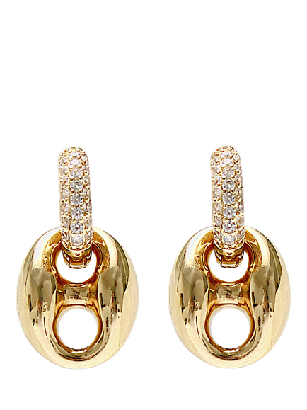 By Alona Capri Huggie Hoop Earrings, Gold, Gold