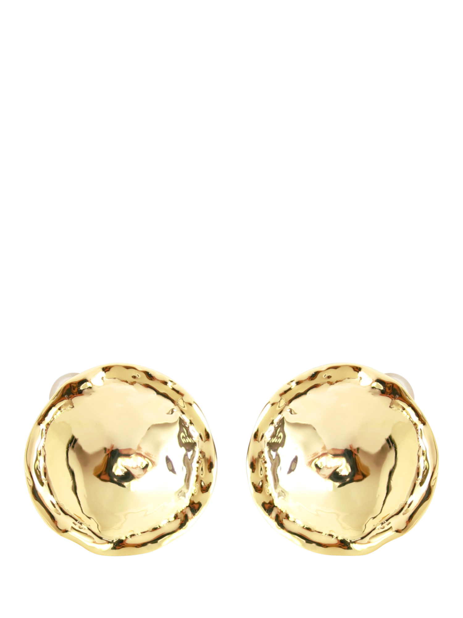Product image 1 of 3, which shows By Alona Dune Clip Earrings, Gold