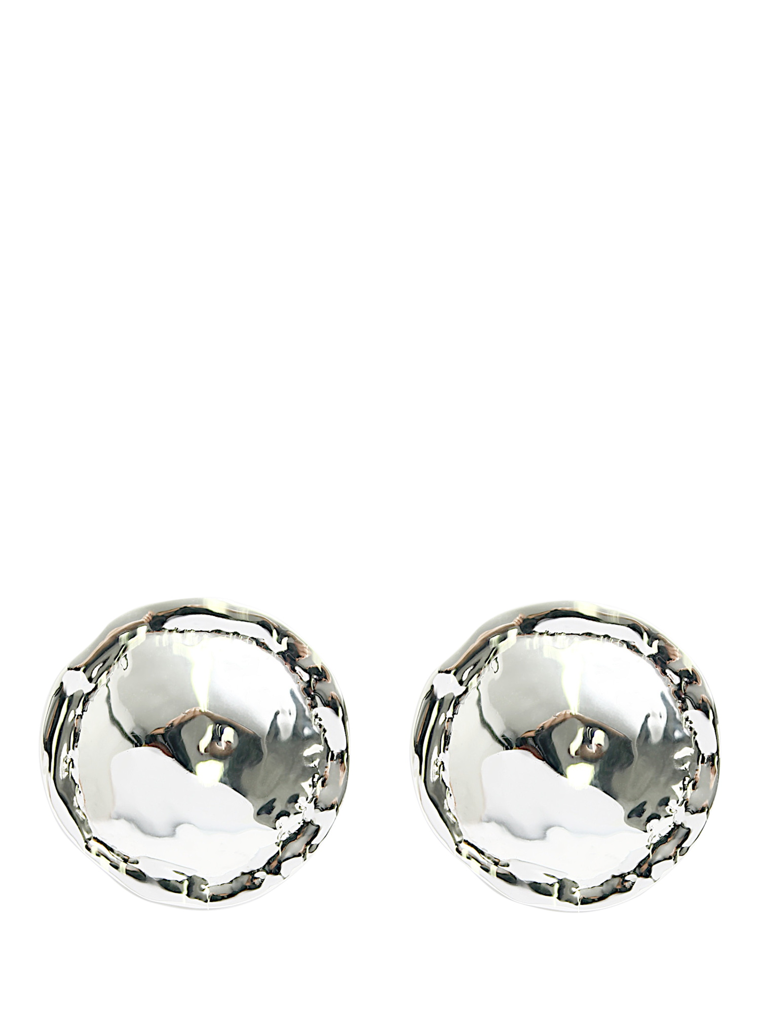 Product image 1 of 4, which shows By Alona Dune Clip Earrings, Silver