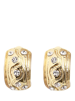 By Alona Nele Demi Hoop Clip Earrings. Gold, Gold