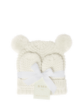 Katie Loxton Hat & Mittens Set, White