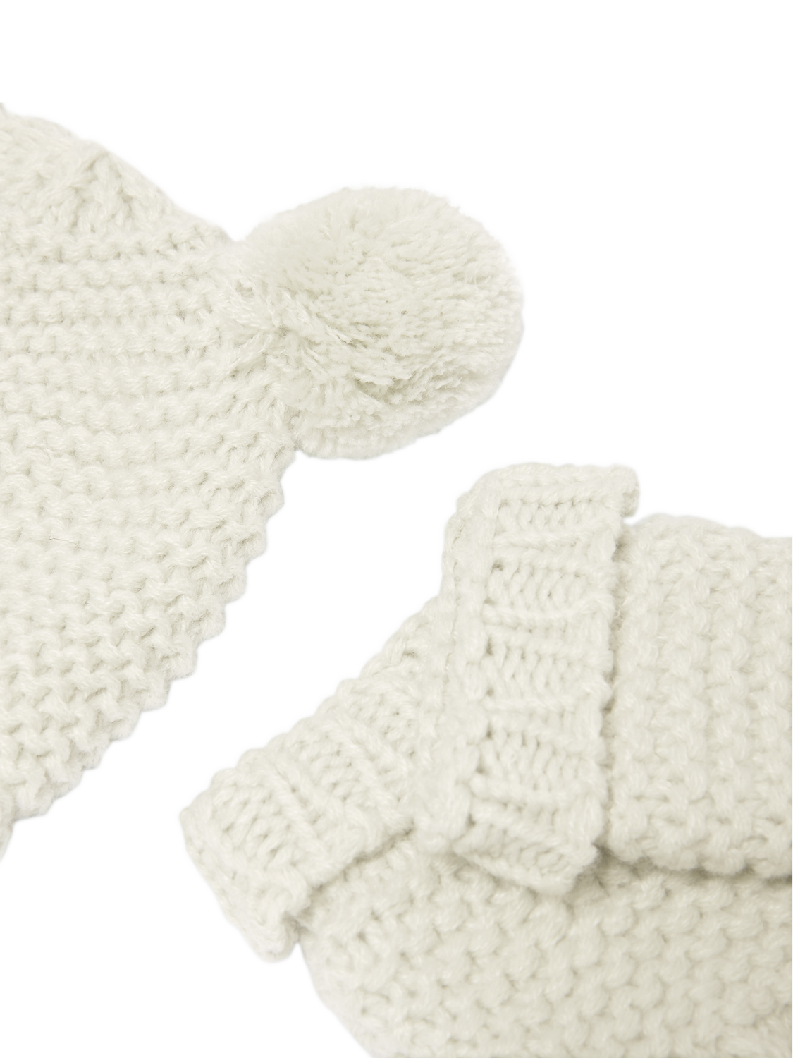 Product image 3 of 5, which shows Katie Loxton Hat & Mittens Set, White