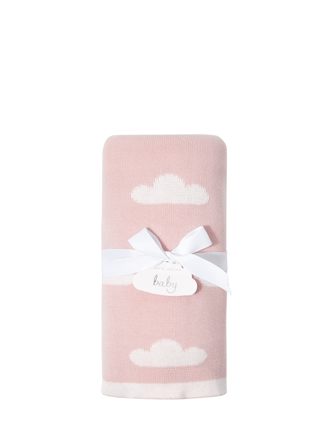 Katie Loxton Printed Baby Blanket, Pink