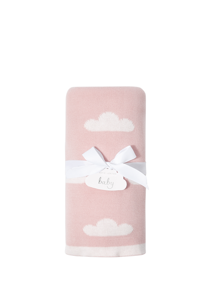 Katie Loxton Printed Baby Blanket, Pink, Pink