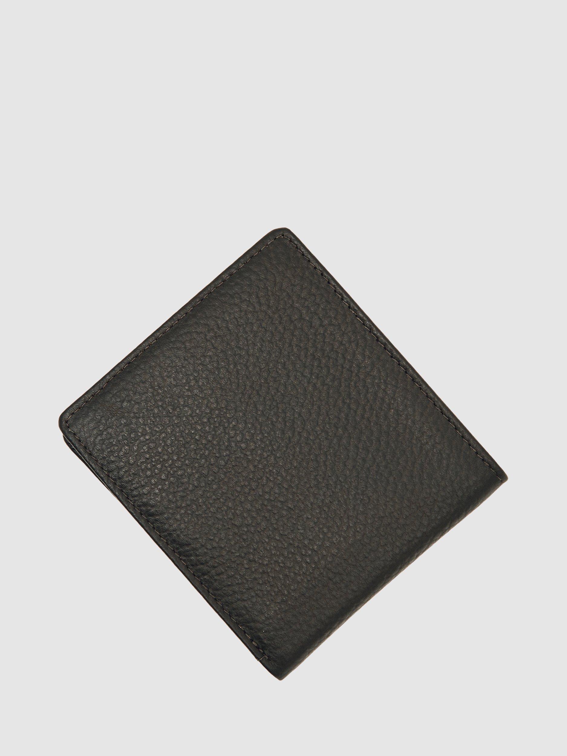 Product image 2 of 3, which shows Reiss Cabot Leather Wallet, Chocolate
