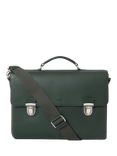 OSPREY LONDON Forest Leather Briefcase, Forest