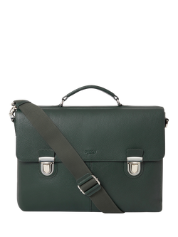 OSPREY LONDON Forest Leather Briefcase, Forest