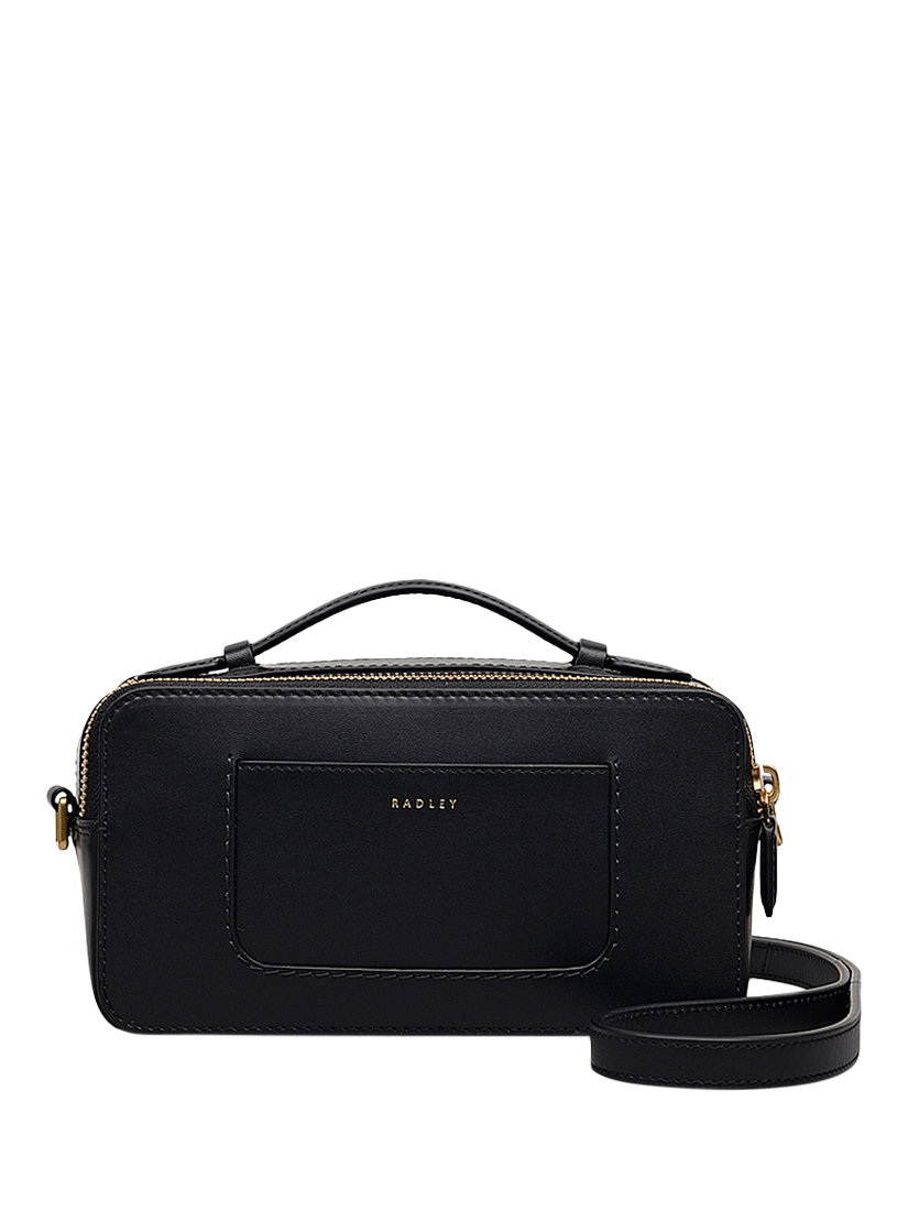 Product image 2 of 6, which shows Radley Calvert Road Leather Mini Camera Bag, Black