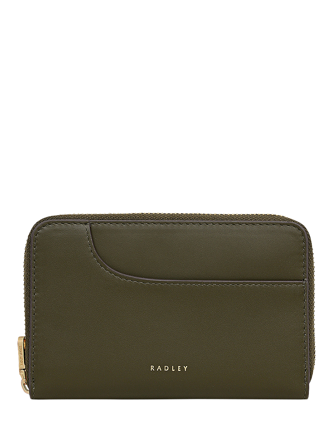 Product image 1 of 3, which shows Radley Pockets Medium Leather Wallet, Pine Needle