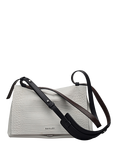 Radley The Mercer Faux Croc Medium Flap-Over Shoulder, White