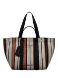 Radley Hadleigh Place Striped Large Open-Top Tote Bag, Snow