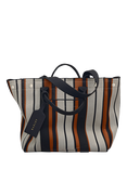 Radley Hadleigh Place Striped Large Open-Top Tote Bag, Snow