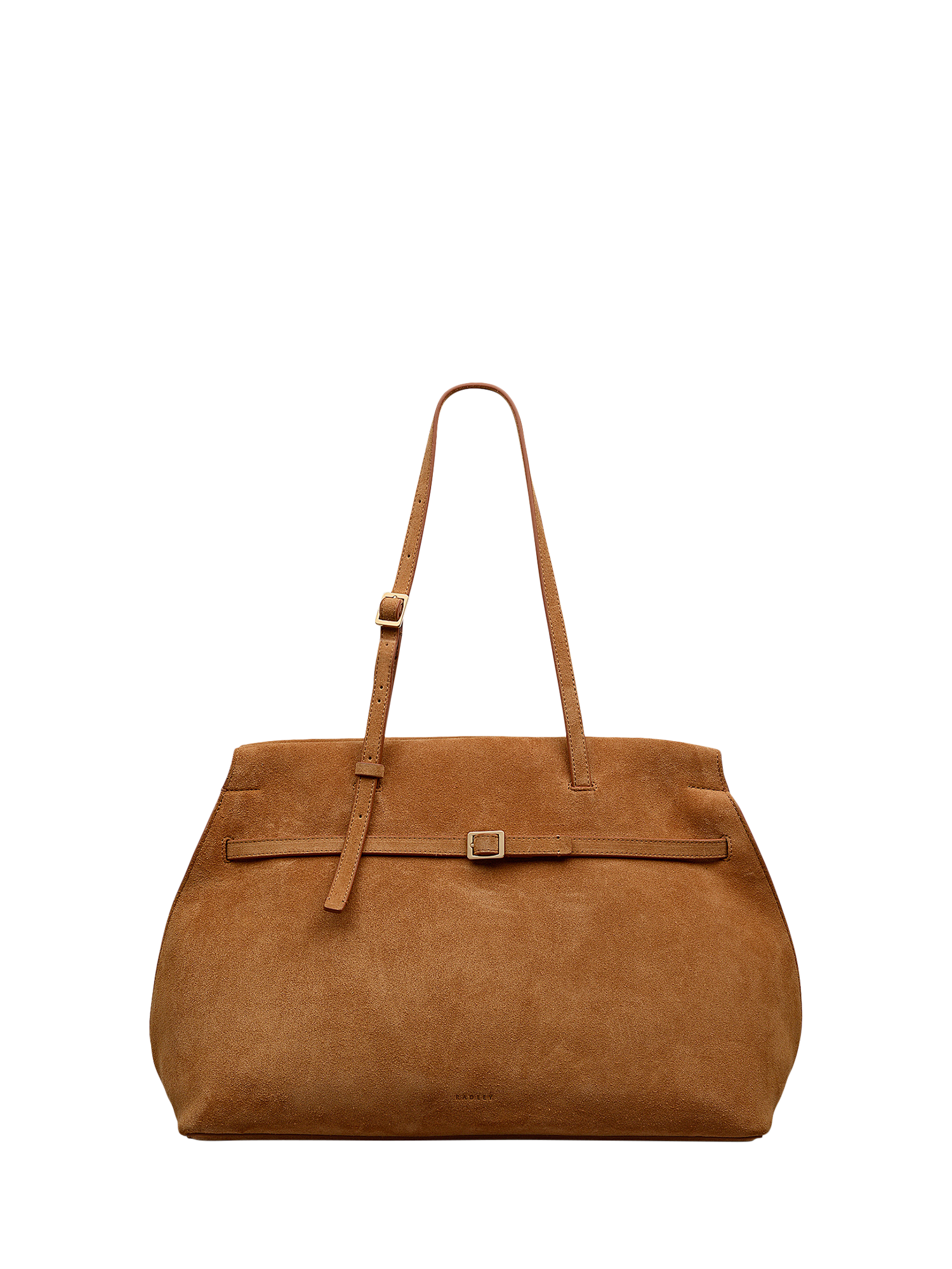 Product image 1 of 7, which shows Radley The Christina Suede Shoulder Bag, Toffee