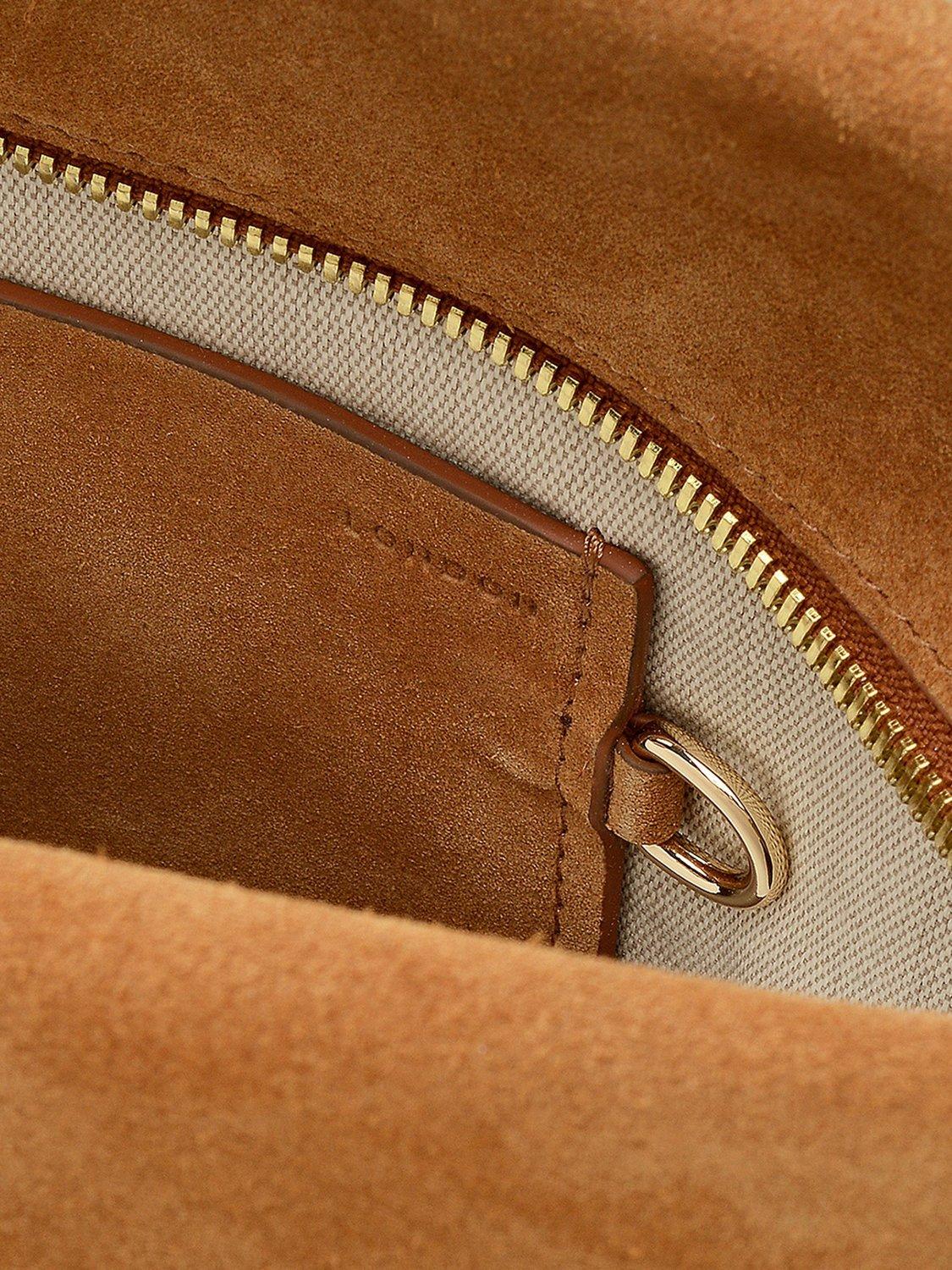 Product image 5 of 7, which shows Radley The Christina Suede Shoulder Bag, Toffee