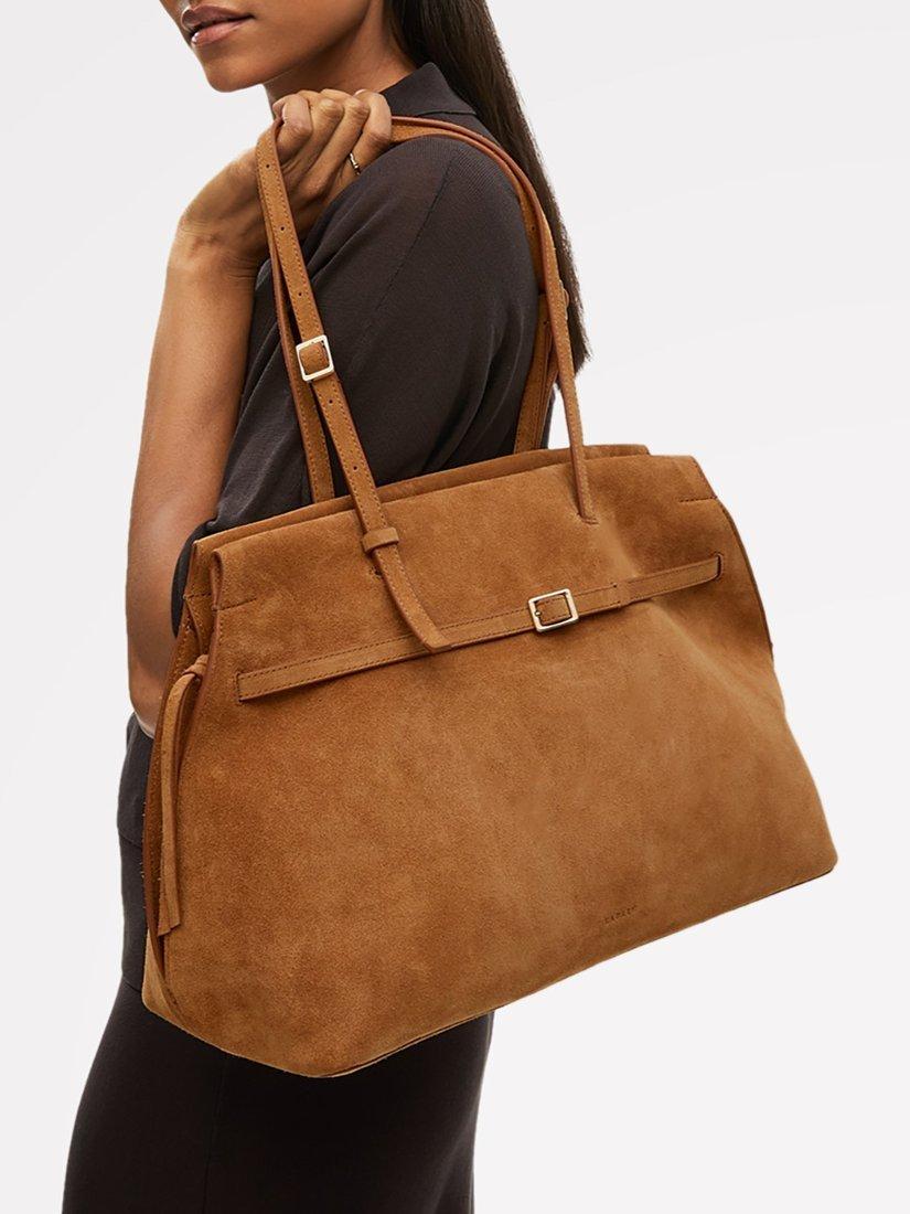 Product image 7 of 7, which shows Radley The Christina Suede Shoulder Bag, Toffee
