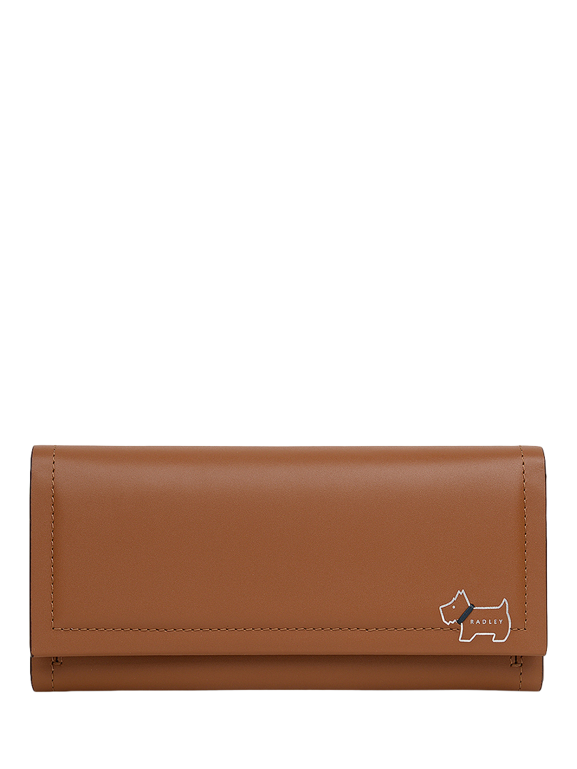 Product image 1 of 4, which shows Radley Heritage Lane Large Leather Purse, Toffee