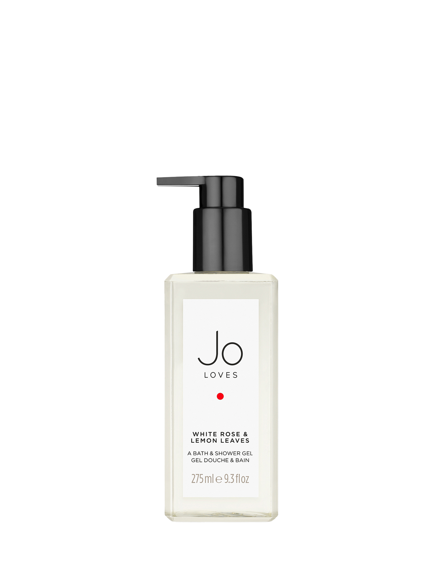 Product image 1 of 2, which shows Jo Loves A Bath & Shower Gel White Rose & Lemon Leaves, 275ml