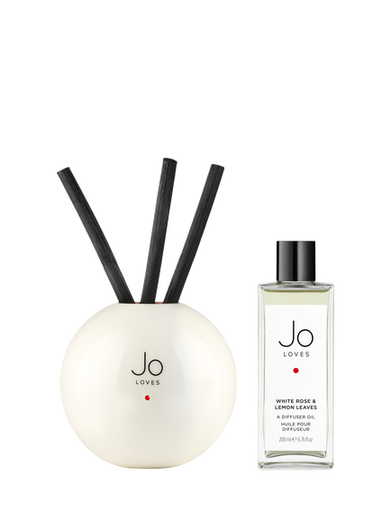 Jo Loves A Fragrance Diffuser White Rose & Lemon Leaves, 200ml, 